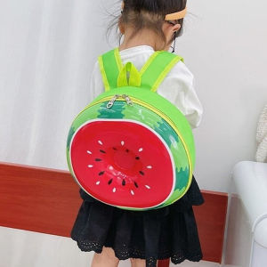 Cute Cartoon Childrens Backpack Donut Eggshell Design Nursery School Boys Girls Backpack PVC Material round Shape Commuter Style