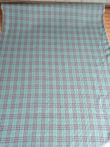 kain linen motif kotak - harga setengah meter