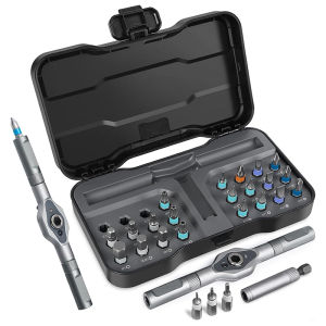 24 In 1 Multi-purpose Ratchet Wrench Screwdriver S2 Magnetic Bits Tools Set RS1 DIY Household Repair Tool Hand Tools Work