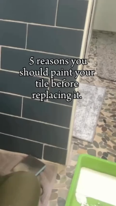 GOOTI 3-in-1 Waterproof Tile Paint Renovate Change Color Paint Anti-peeling Wear-resistant Bathroom Floor Bathroom/Kitchen/Balcony
