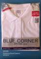 BLUE CORNER LADIES POLO SHIRT PLAIN WHITE COMFORT WEAR WITH COLLAR 100 % honeycomb  (adjust 1 size). 