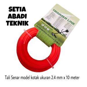 Tali Senar Mesin Potong Rumput 2.4 mm x 10 Meter/ Tali Senar Mesin Rumput 2.4 mm x 10 Meter