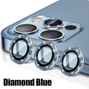 3pcs Diamond Metal Camera Lens Protector For iPhone 17 Pro Max 16 13 11 15 14 Plus 12 Mini Air 17promax Lens Protective Glass