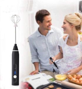 1 handheld milk frother egg beater coffee milk cream mixer USB charging 3-speed kitchen tool food mixer blender