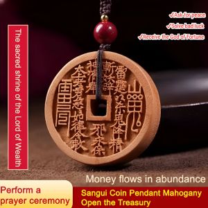 Open The Treasury Mountain Ghost Coin Pendant Taomu Mountain Ghost Spends Money Chinese Style Gossip Lucky Charm
