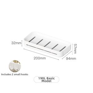 Multi-purpose Wall-mounted Bathroom and Kitchen Storage Rack