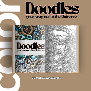 **Doodles Coloring Book – Cute & Relaxing Coloring Book for Kids Teens & Adults | Creative Doodle Art Activity Book | Fun Gift Idea**