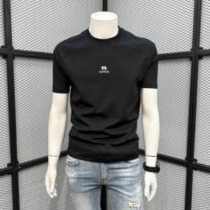 Slim Fit Short Sleeve T-Shirt Mens Casual round Neck Youth Fashion Versatile Summer 2025 New Style Creative Interest Print