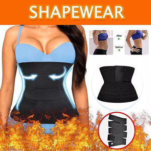 Bengkung Bersalin Lilit Korset Waist Trainer Body Shaper Sweat Slimming Belt 4 meter