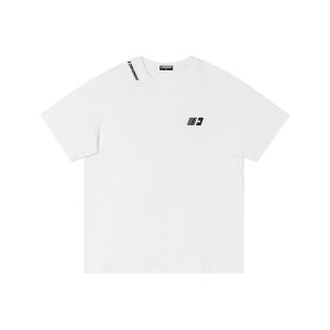 Red Sporty Half Sleeve T-Shirt Shoulder Insert Vintage Summer Casual Cotton round Neck for Men And Women Couples Fashion