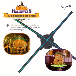 52cm 3D Hologram Fan Projector HD LED Holographic Player Advertising Display Machine WiFi APP Remote Control for Shopping Mall