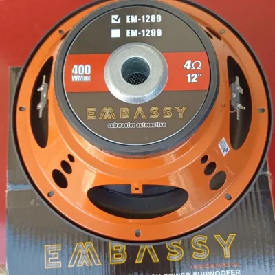 Sepeaker Subwoofer Embassy 12 Inch Doble Coil EM 1289 100% Original