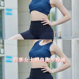 Vận chuyển từ Trung Quốc [2025] Quần short thể thao chạy bộ mùa hè cho phụ nữ ôm sát có túi co giãn nâng hông quần yoga nén 3.8