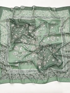 Khăn Choàng Vuông Hoa Mềm Mại Phong Cách Nhật Bản Mùa Hè 2025 Khăn Choàng Đa Năng Bằng Vải Viscose Hình Vuông Cỡ Lớn Cho Nữ