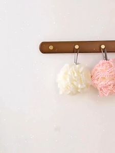 Bông tắm tạo bọt bông tắm tròn to bông tắm lưới Labubu ngộ nghĩnh ren bi cao cấp làm sạch da