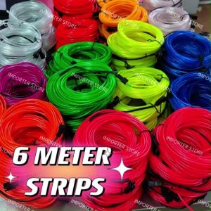 KEDAH EL Wire Neon EL Light Neon Wire String Flexible LED Neon Light Glow El Strip Tube Wire Rope Battery EL Light Neon USB