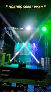 COD TaffLED Lampu Proyektor Disco Sensor Suara 8 Color DMX512 100W 240V - HY-B100 / Lampu sorot panggung tembak jarak jauh RGB / konser warna warni berputar disko lighting mini / lengkap kelap kelip putar sensor suara musik / promo pengiriman cepat viral