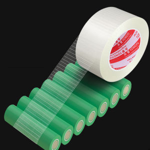 Heavy-Duty Transparent Fiberglass Strapping Tape - Super Strong Waterproof Single-Sided Adhesive with Carton Sealing Feature