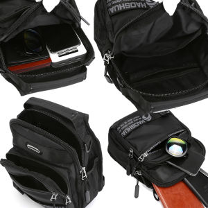 Balo Nam Dung Tích Lớn Đa Năng Đeo Vai Đơn Đôi Đeo Chéo Túi Đeo Ngực Bên Trái Và Bên Phải Cầm Tay Một Thể