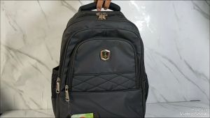 Tas Ransel Laptop Anti Air Tas Sekolah Ransel Backpack Cowok Cewek SMP SMA SMU Kuliah Murah Kent Kent BIMO Murmer hitam