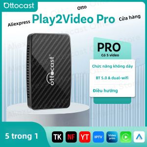 Bộ Chuyển Đổi Không Dây OTTOCAST Play2Video Pro CarPlay Android Auto Dành Cho Xe Benz VW Land Rover - Phụ Kiện Youtube Prime Video
