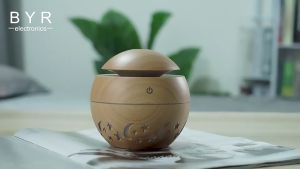 💕สินค้ามาใหม่💕เครื่องพ่นไอน้ำอโรม่า เครื่องเพิ่มความชื้น ลายดอกไม้ Mini Humidifier Aroma ขนาด 130 ml.กะทัดรัด ควันเยอะ มีไฟ 7 สี LED