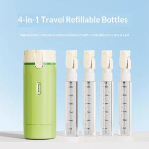 EELHOE | 4 In 1 Travel Dispenser Portable Travel Bottles Leak Proof Leakproof Toiletry Container For Perfume Shampoo Conditioner Lotion