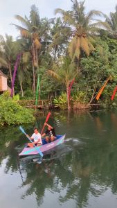 (FREE ONGKIR) BOAT KANO SEKOCI BAHAN SPONE EVA UKURAN MUAT 2 ORANG