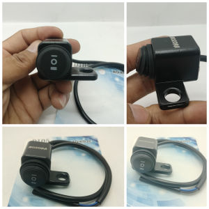 Saklar di spion universal kiri-kanan bahan full besi 3 mode on on off