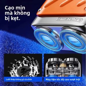 MONLEYTA | Máy tỉa râu điện tử chính hãng Mini Máy tỉa râu cầm tay cho nam Quà tặng cho bạn trai Máy tỉa râu chạy bằng pin