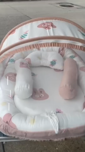 ที่นอนเด็กแรกเกิด พร้อมมุ้ง หมอน เกรดA (หลายสีให้เลือก)