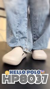 Hello Polo รองเท้าหัวโตแฟชั่น รองเท้าอุ้งเท้าแมว สําหรับผู้หญิง และผู้ชาย กันลื่น พื้นหนา พื้นนุ่มมาก สไตล์ทันสมัยHP8037