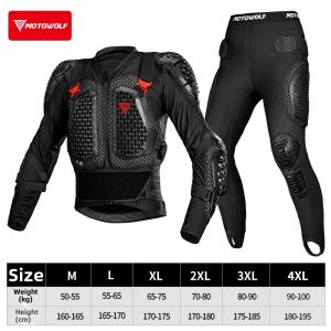 Motowolf | Chest and Back Protector Moto Armor Jacket