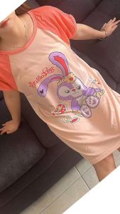 ชุดนอนแขนสั้นกางเกงขาสั้น ลายการ์ตูน น่ารักมาก ชุดนอนแขนสั้น กางเกงขาสั้น ชุดนอนผู้หญิง ชุดนอนผ้าคอตตอน ชุดนอนลายการ์ตูน คอปกกระดูมหน้า