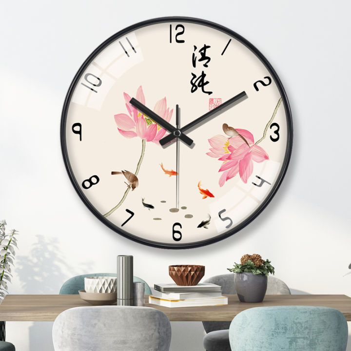 Chinese Clock Design Modern Minimalist Chinese Style Wall Clock Living Room Decorative ...