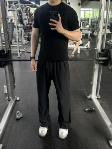 Quần Dài Thể Thao Nam American Fitness Ice Silk Mỏng Mùa Hè Quần Dài Ống Đứng Thường Ngày Cleanfit Thoáng Khí Thoải Mái