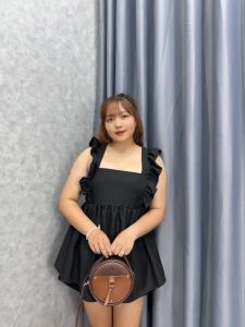 Áo thun kiểu bigsize nữ dáng babe doll tay bèo cánh tiên dáng xòe chất vải lụa dành cho nàng mũm mĩm SM32