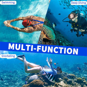 Seafrogs Full Face Snorkeling and Diving Mask with 180° Panoramic Viewing Snorkel Mask for Adults and Kids Anti Fog & Anti Leak