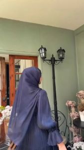 Mahira Dres Shimer Silk Premium Gamis Lebaran Idul Fitri Wanita Dewasa Terbaru Simple Elegan Mewah 2024