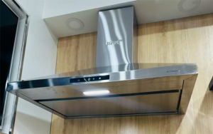Máy hút mùi Kaff KF PYRA750 inox kính đen công suất 1300 m3 h thiết kế hiện đại sang trọng
