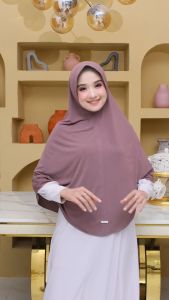 Hijab Khimar Bergo Jersey Premium Ped Anthem Size XL Non Tali