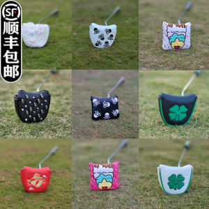Golf Club Head Cover Protector Large Horn Half round Putt Head Cover Bag Mens Sports Fitness Fans Goods Ming Show Brand