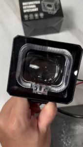 Lampu Tembak Led Biled Matrix X1 Kotak Cut Off Putih Putih Plus Devil Shroud Universal Motor Mobil