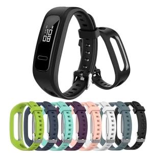 Dây Đeo Silicon Tương Thích Với Đồng Hồ Thông Minh Huawei Band 3E & 4E Dây Đeo Thể Thao Mềm Mại Phụ Kiện Cho Honor Band 4
