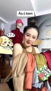 Áo Khoác ủ Kem Cổ Cao + Tay XỎ NGÓN Trending Xu Hướng áo khoác ủ kem thun gân mát