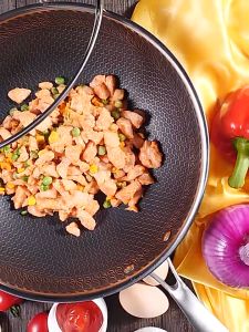 Non Stick Pan Stainless Steel Non Stick Frying Pan Induction Pan Wok Pan Kawali Frying Pan 32CM Keimav