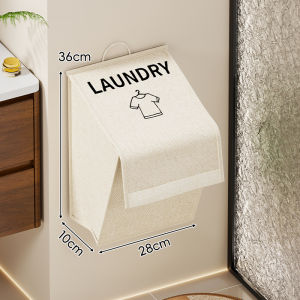 evesigar | Non-Drilling Wall-Mounted Cover Laundry Basket