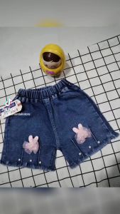 CELANA PENDEK ANAK PEREMPUAN HOTPEN JEANS RAWIS USIA 1-10 THN MOTIF RANDOM TERBARU