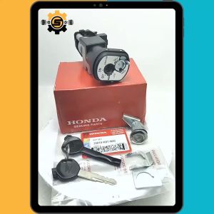 Keyset Original Honda K81 Kunci Kontak Beat Sporty ESP Beat Street LED Beat Pop Kunci Motor 1 Set Key Set Konci Motor Bit F1 Injeksi Asli Konci Kontak Anti Maling Ori AHM