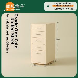 NANGUAHEZI | Mobile Lockable Under-desk Drawer Storage Cabinet